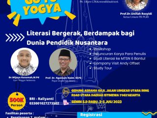 IKutilah Temu Penulis KBMN PGRI di Yogyakarta 3-5 Juli 2023